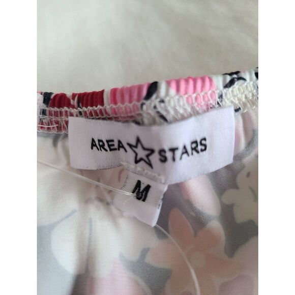 Area Stars Womens‎ Floral Print Sweetheart Neck Off-the-shoulder Dress Medium - Picture 4 of 6